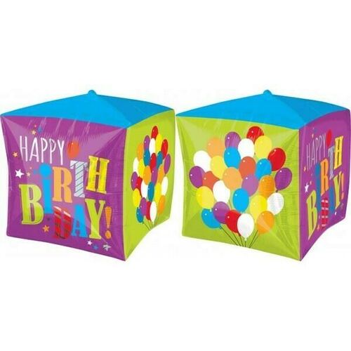 Shape Cubez Birthday Balloons