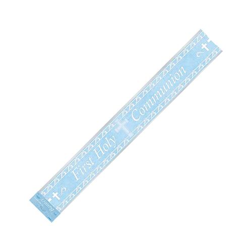 First Holy Communion Blue Foil Banner 3.65m 