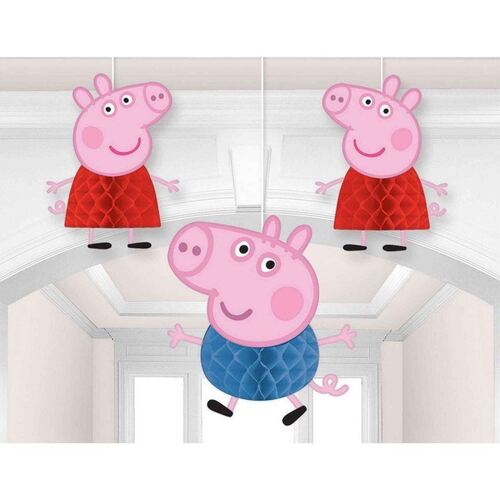 Peppa Pig Honeycomb Decorations - Tissue & Printed Paper