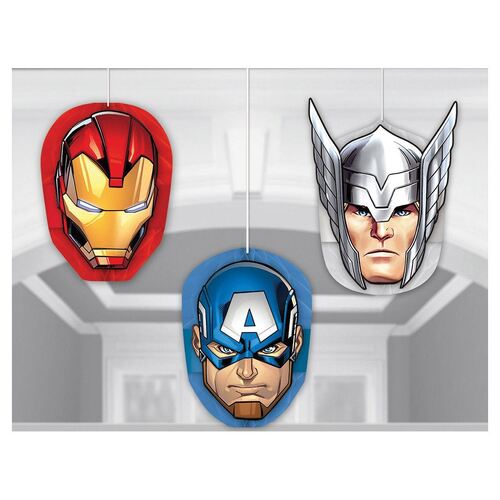 Avengers Epic Honeycomb Decorations - Tissue & Printed Paper 3 Pack