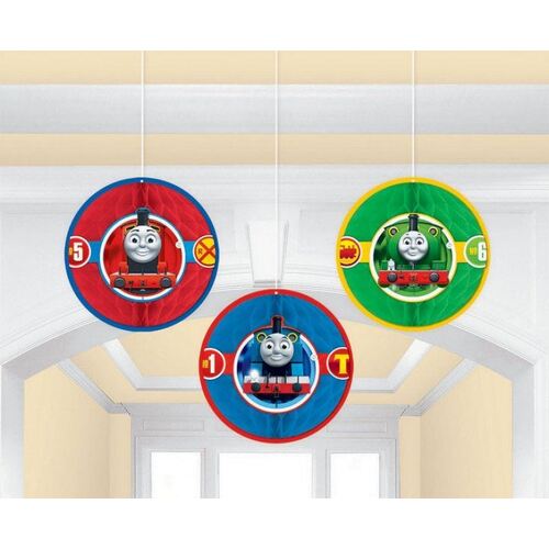 thomas All Aboard Honeycomb Decorations (18cm) 3 Pack)