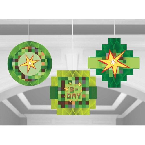 TNT Party! Honeycomb Hanging Decorations 3 Pack