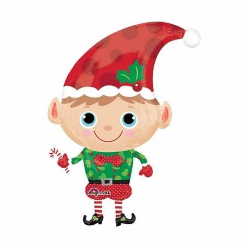 SuperShape Christmas Elf Foil Balloon
