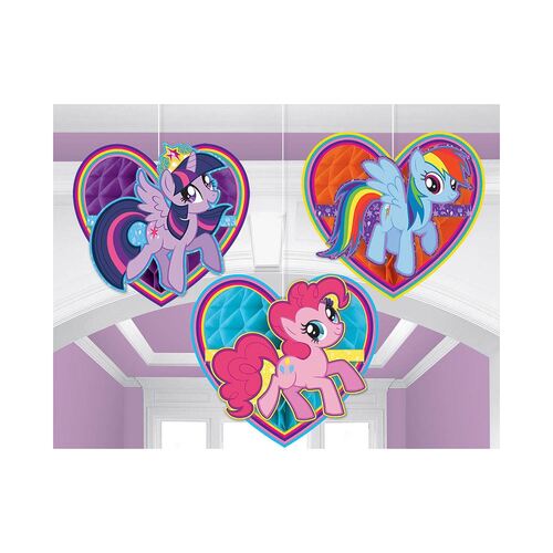 My Little Pony Friendship Honeycomb Decorations 3 Pack
