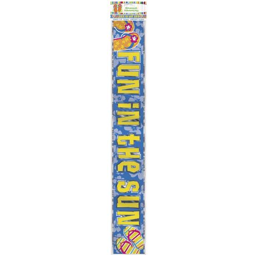 Flip Flop Fun Foil Banner 12ft