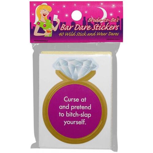 Bride-to-Be Bar Dare Stickers