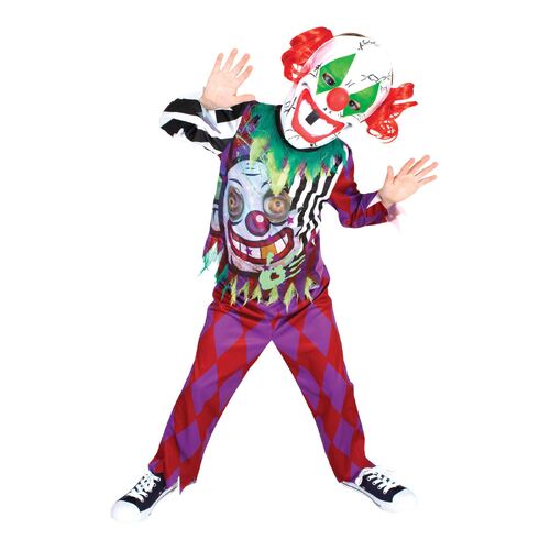 Scary Clown Lenticular Costume Child  