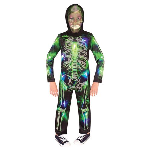 Spooky Glow In The Dark Skeleton Costume Child