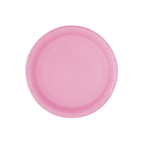Lovely Pink Paper Plates 17cm 8 Pack