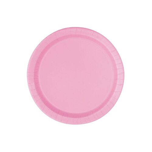 Lovely Pink Paper Plates 22cm 8 Pack