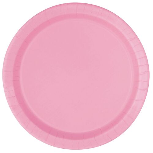 Lovely Pink Paper Plates 17cm 20 Pack 