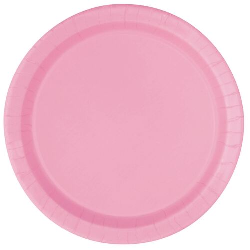 Lovely Pink Paper Plates 22cm 16 Pack