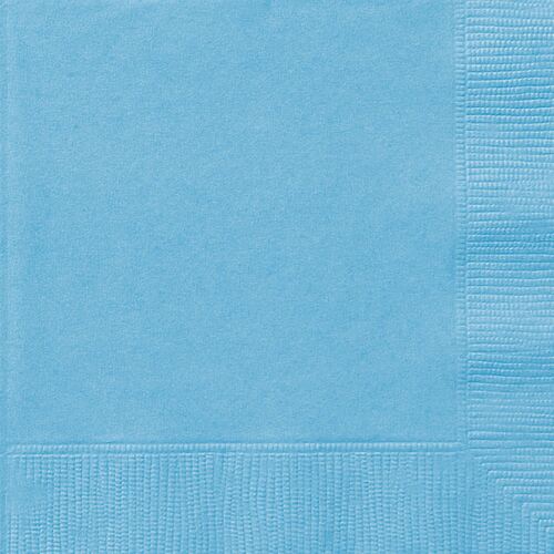 Powder Blue Luncheon Napkins 2ply 20 Pack