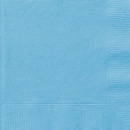 Powder Blue Luncheon Napkins 2ply 20 Pack