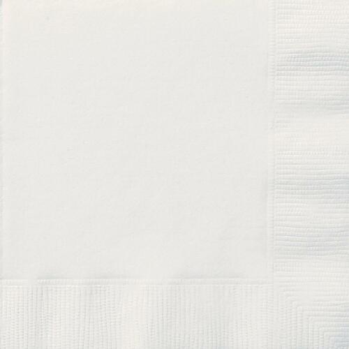 Bright White Luncheon Napkins 2ply 20 Pack