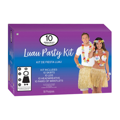 Luau Wearable Party Kit for 10 People
