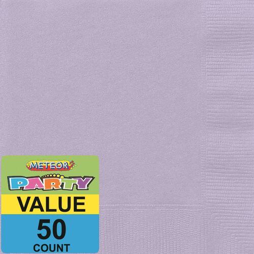 Lavender Luncheon Napkins 2ply 50 Pack