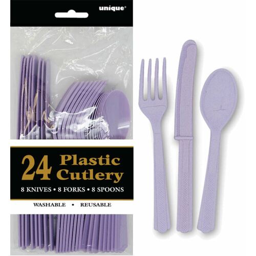 Lavender 24 Assorted Cutlery