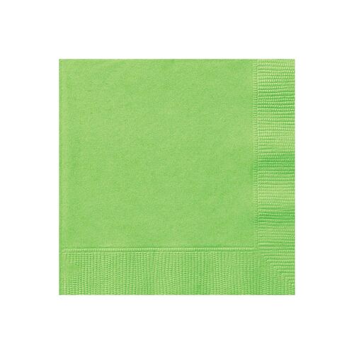 Lime Green Beverage Napkins 2ply 50 Pack