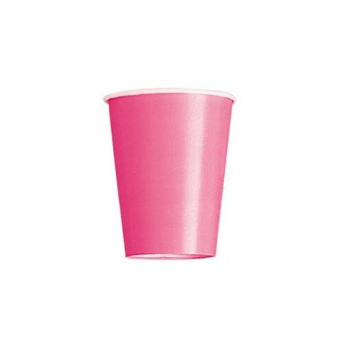 Hot Pinks Paper Cups 270ml 14 Pack