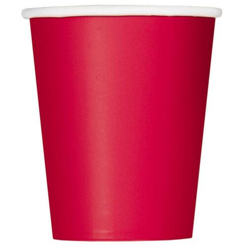 Ruby Reds Paper Cups 270ml 14 Pack