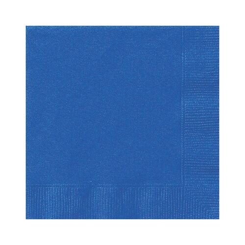 Royal Blue Luncheon Napkins 2ply 20 Pack