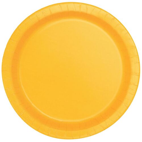 Sunflower Yellow Paper Plates 17cm 8 Pack