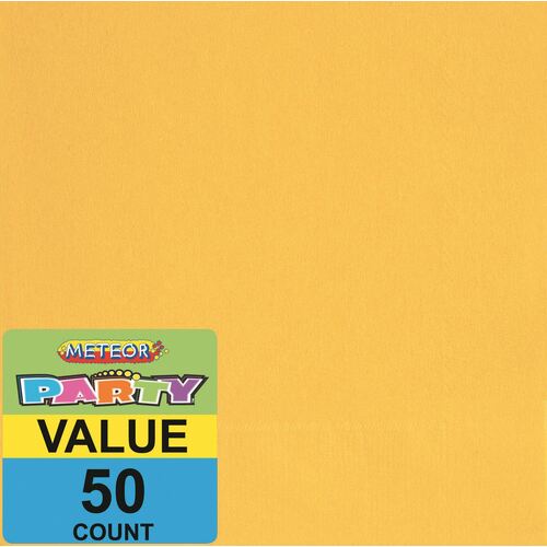 Sunflower Yellow Beverage Napkins 2ply 50 Pack