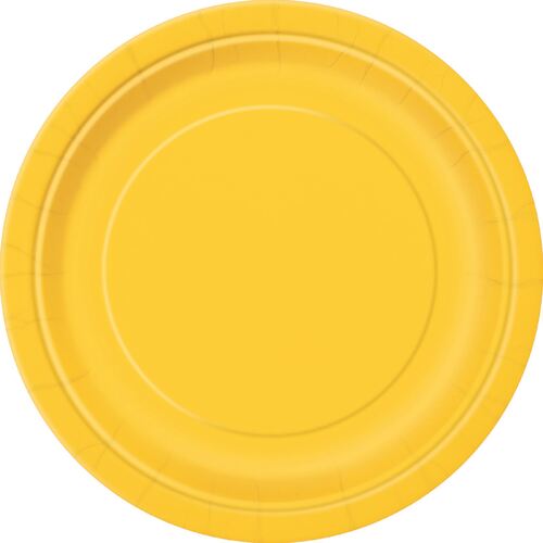 Sunflower Yellow Paper Plates 22cm 16 Pack