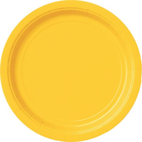 Sunflower Yellow Paper Plates 17cm 20 Pack 