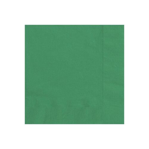 Emerald Green Beverage Napkins 2ply 20 Pack