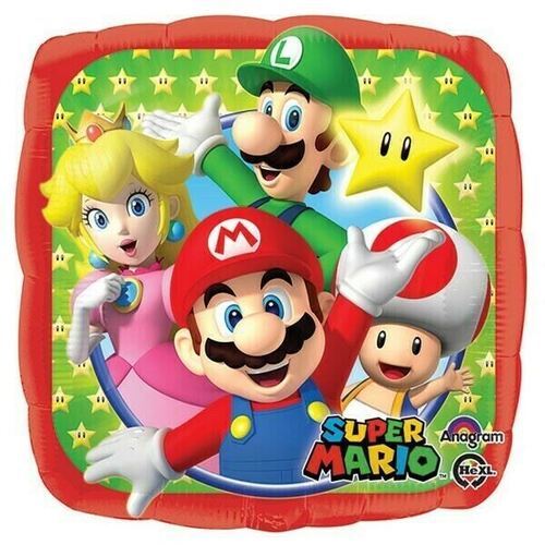 45cm Super Mario Brothers Characters Foil Balloon