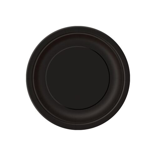 Black Paper Plates 17cm 8 Pack