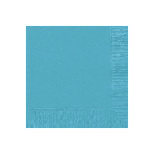 Caribbean Teal Beverage Napkins 2ply 20 Pack