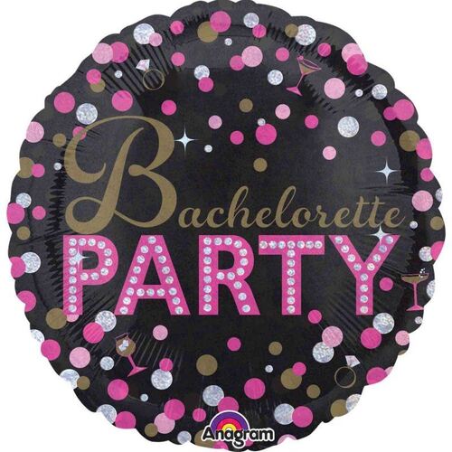 45cm Standard Holographic Bachelorette Party Foil Balloon