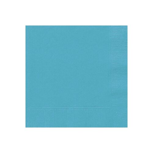 Caribbean Teal Luncheon Napkins 2ply 50 Pack
