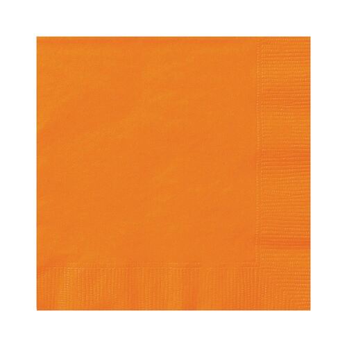 Pumpkin Orange Luncheon Napkins 2ply 20 Pack