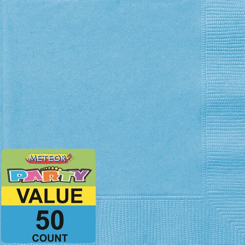Powder Blue Luncheon Napkins 2ply 50 Pack
