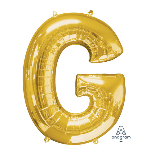 SuperShape Letter G Gold Foil Balloon
