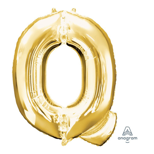 SuperShape Letter Q Gold Foil Balloon