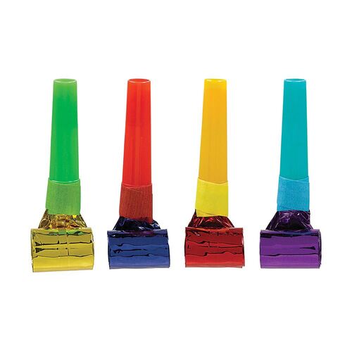 Party Blowouts Rainbow Colours 8 Pack