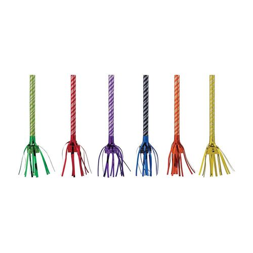 Party Fringed Blowouts Rainbow Colours 8 Pack
