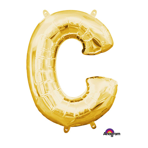 Letter C Gold Foil Balloon