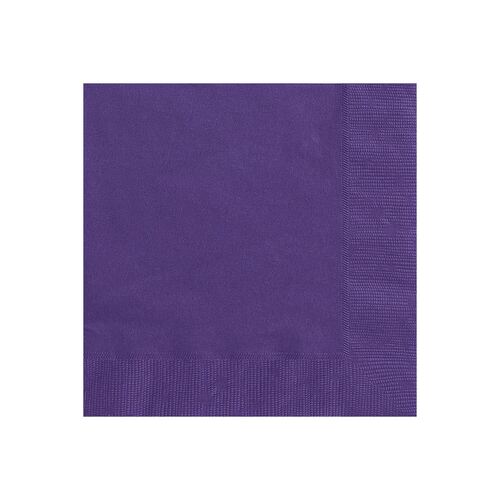 Deep Purple Luncheon Napkins 2ply 20 Pack