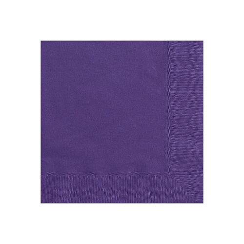 Deep Purple Luncheon Napkins 2ply 20 Pack