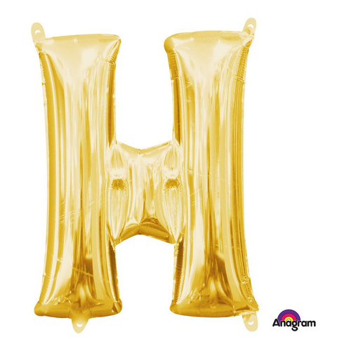 Letter H Gold Foil Balloon