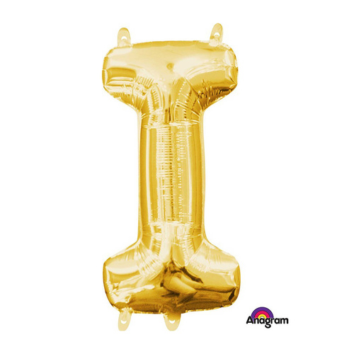 Letter I Gold Foil Balloon