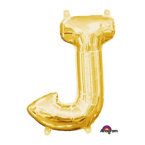 Letter J Gold Foil Balloon