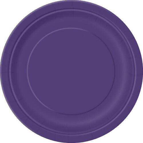 Deep Purple Paper Plates 17cm 8 Pack