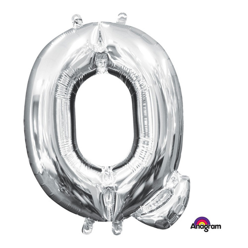 Letter Q Silver Foil Balloon